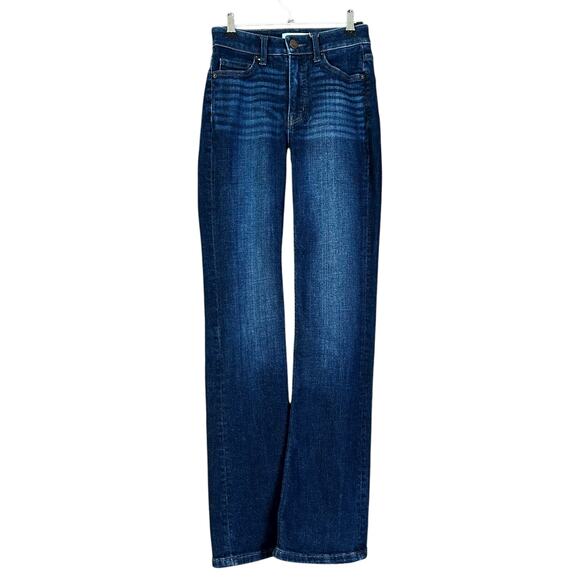 BKE Billie Jeans Women Sz 23 x 29 Dark Blue Slim Fit High Rise Tailored Boot Cut - Picture 1 of 12